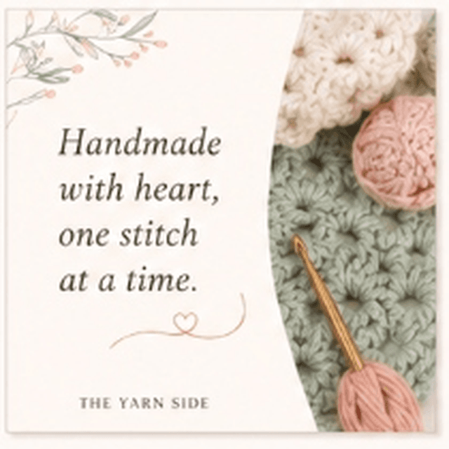 Handmade crochet bag detail